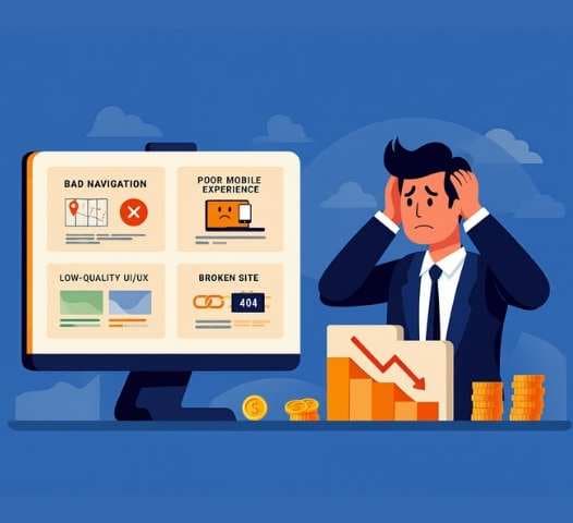 Stop Losing Customers Because Of Poor Website Design Content Image Split